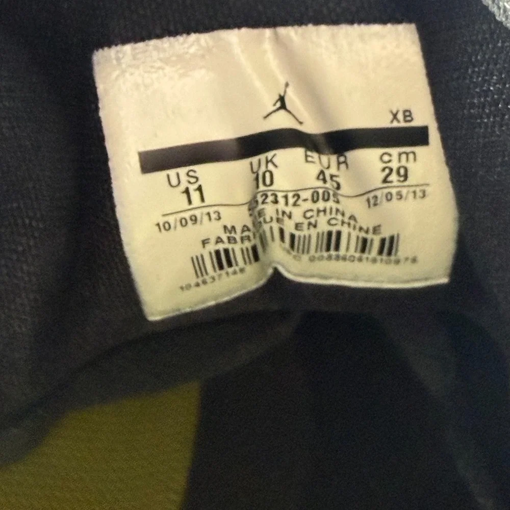 Size 11 Jordan V.2 Low Cool Gray Black Mens Lace-Up Athletic Shoes 552312-005